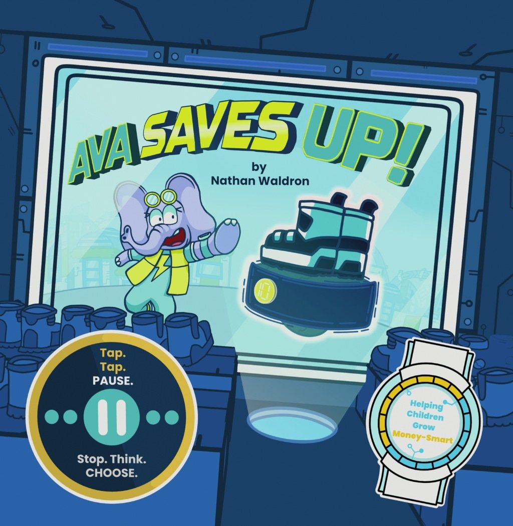 The cover of Ava Saves Up!